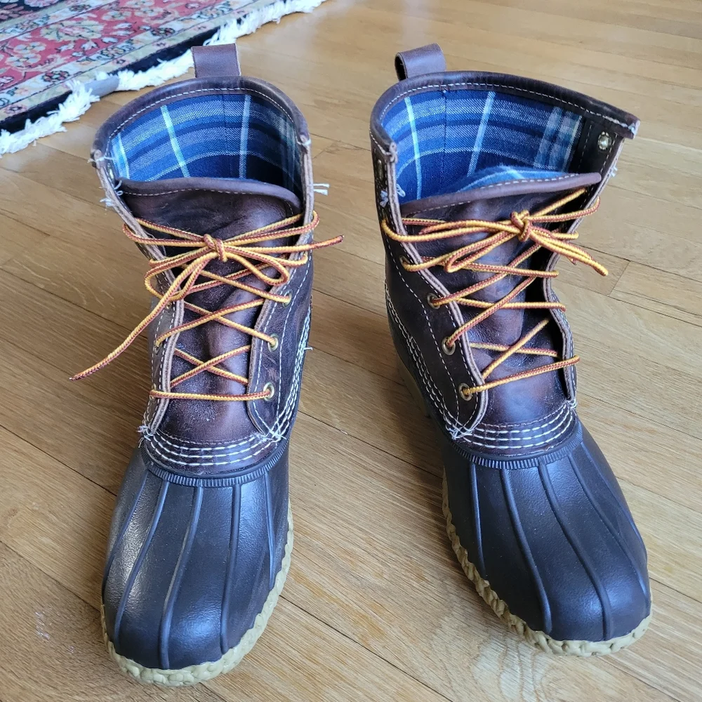 L.L.Bean Plaid Flannel Lined 8